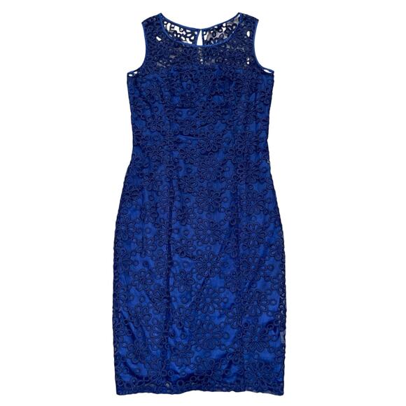Tatyana Midi Dress Pencil Pinup Lace Sheath - Picture 1 of 10
